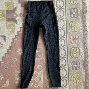 lululemon In Movement 25” Pant in black leopard-ish print